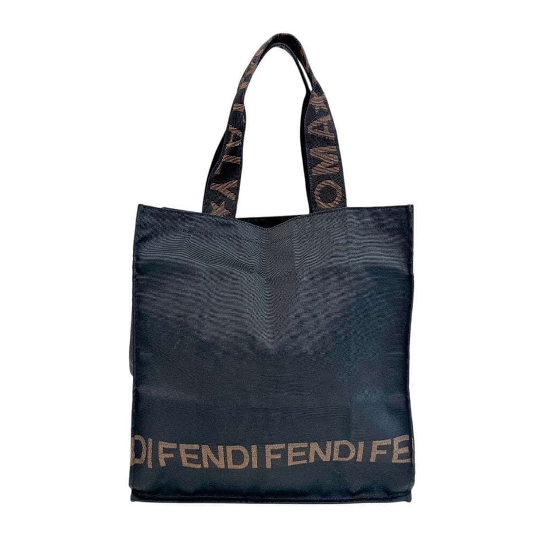 FENDI canvas tote bag, brown: --- Catalog ---Category: SizeSize (HxWxD): 35cm x 33cm x 13cm / 13.77'' x 12.99'' x 5.11''Handle Length: 18cm / 7.08''Category: DesignType: Tote bagColor: BlackGender: WomenMaterial: Canvas Category: