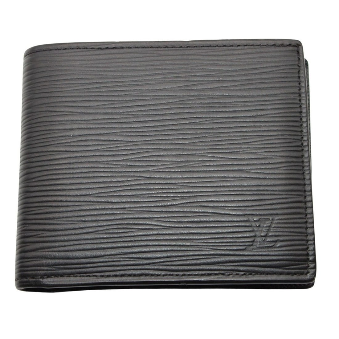 Louis Vuitton LOUIS VUITTON Monogram Eclipse Men's Bi-fold Wallet, Epi Leather, Portefeuille Marco (1 of 15)