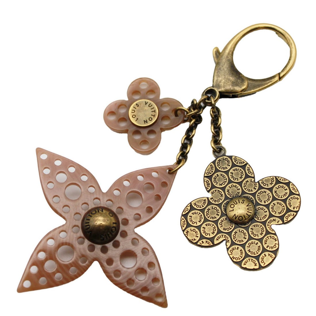 Louis Vuitton LOUIS VUITTON Charm for Women and Men, Brand Metal Bijou Sac Lock Flower Gold Pink: --- Catalog ---Category: SizeChain/Strap Length: 15cm / 5.9''Category: DesignColor: Monogram, PinkGender: Men,WomenMaterial: MetalCategory: GeneralMPN: M65851Brand: Louis Vuitton--- Item List ---Secti