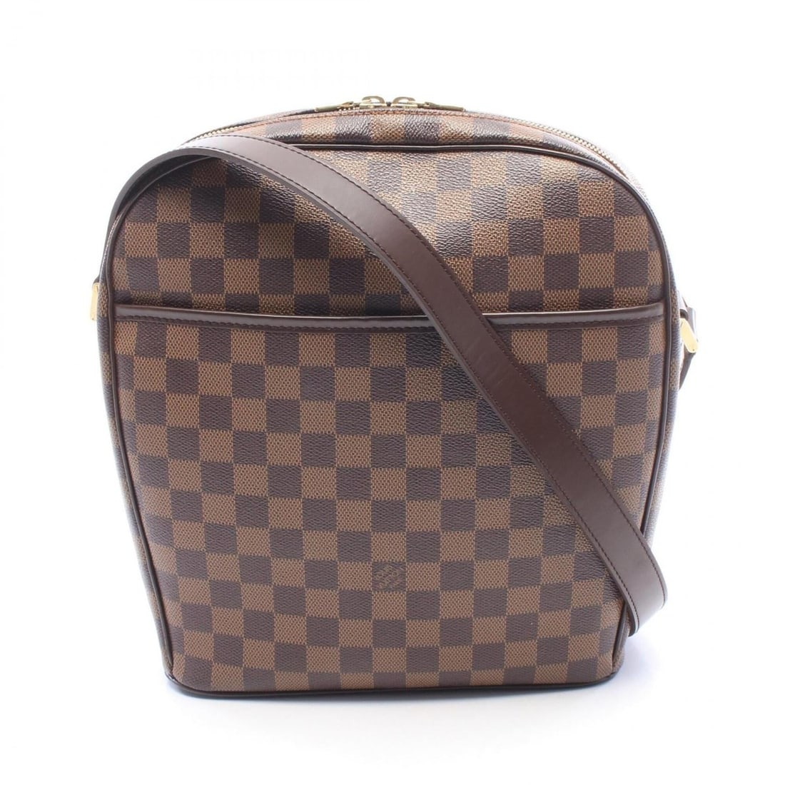 Louis Vuitton Ipanema GM Damier Ebene Shoulder Bag/Handbag, Coated Canvas and Leather, Women's,: --- Catalog ---Category: SizeSize (HxWxD): 29cm x 24cm x 7.5cm / 11.41'' x 9.44'' x 2.95''Category: DesignType: Handbag, Shoulder bagColor: BrownGender: WomenMaterial: Coated canvas , Leather