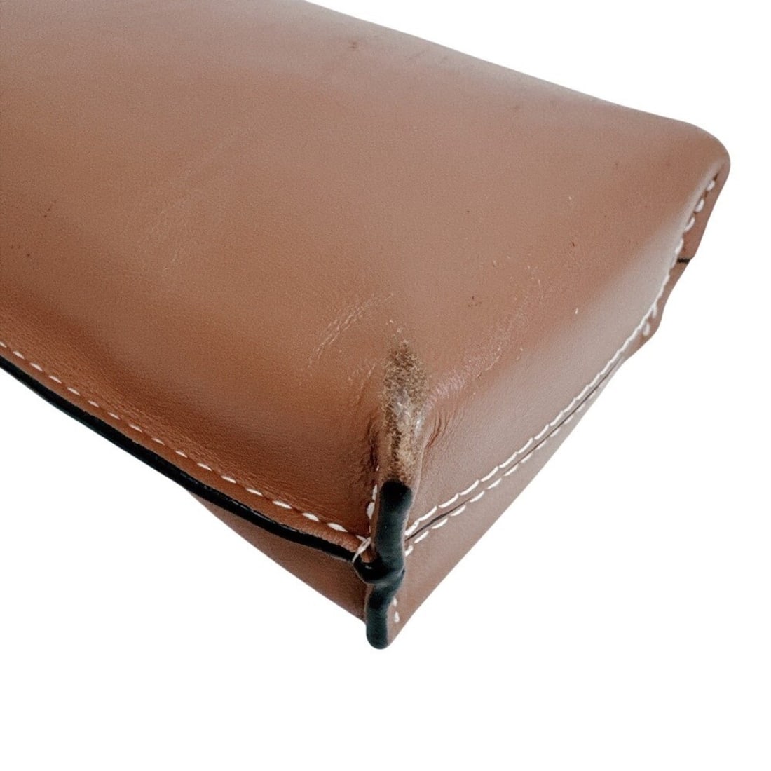 LOEWE Leather Pouch, Brown - 3