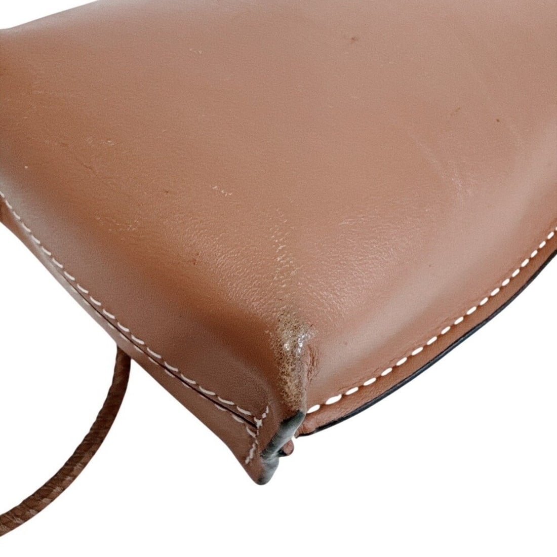 LOEWE Leather Pouch, Brown - 4