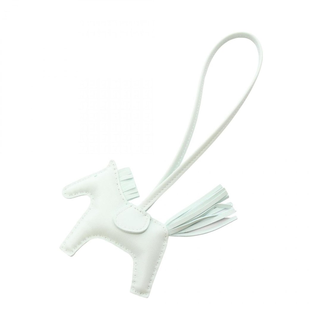 Hermes Rodeo PM Vert Peppermint Charm Accessory, Agneau Milo Veau Swift Leather, Women's, Green Tone: --- Catalog ---Category: DesignType: Handbag charmColor: GreenGender: WomenMaterial: Agneau Milo, Swift leatherCategory: GeneralBrand: Hermes--- Item List ---Section: ConditionRanking: Rank A Used - A