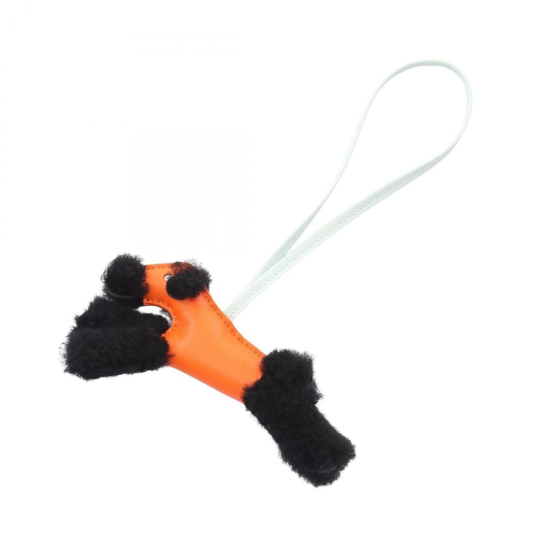 Hermes Buddy Charm Feu Vert Peppermint Accessory Sheepskin Agneau Milo Women's Orange Black Green: --- Catalog ---Category: DesignType: Handbag charmColor: Black, Green, OrangeGender: WomenMaterial: Agneau MiloCategory: GeneralBrand: Hermes--- Item List ---Section: ConditionRanking: Rank NS Never u