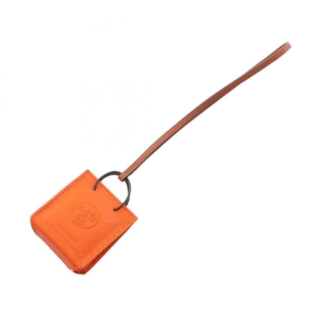 Hermes HERMES Shopper Sac Orange Feu Gold Charm Accessory Agneau Milo Women's Brown: --- Catalog ---Category: DesignType: Handbag charmColor: Brown, OrangeGender: WomenMaterial: Agneau MiloCategory: GeneralBrand: Hermes--- Item List ---Section: ConditionRanking: Rank A Used - A few tr