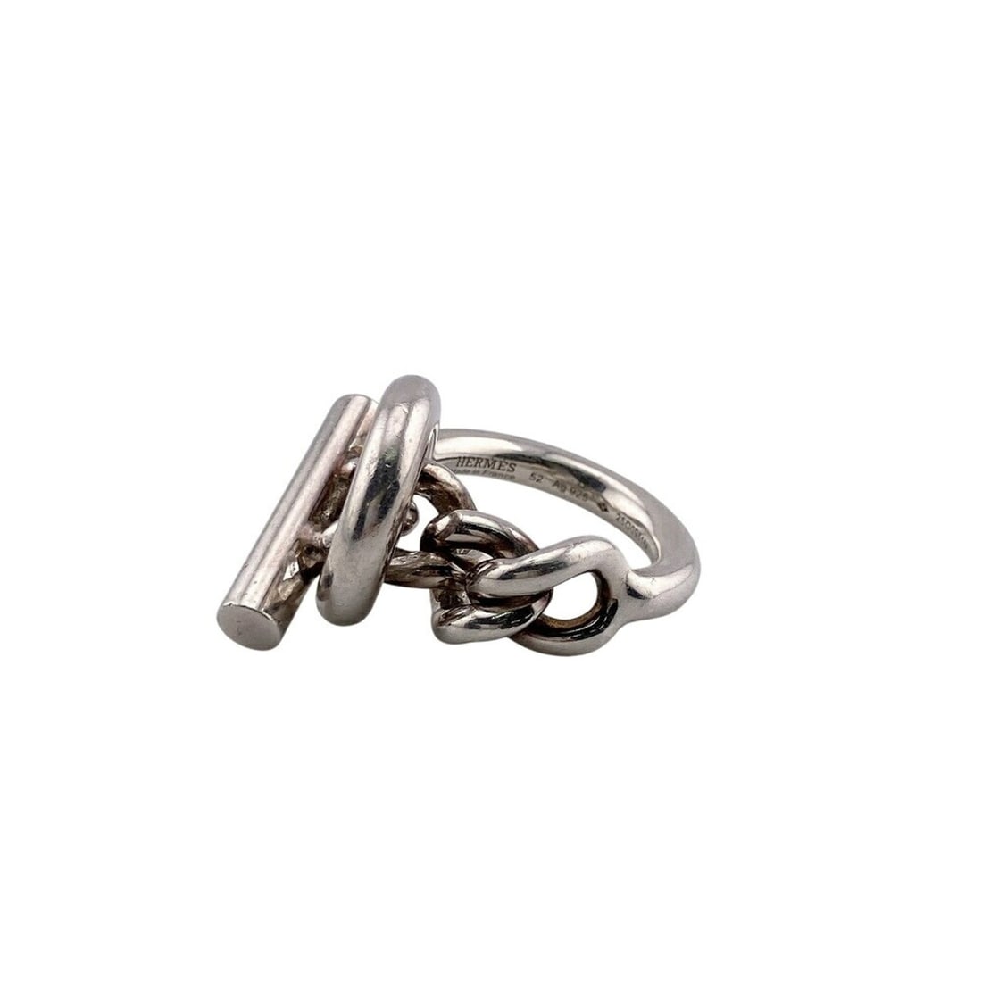 HERMES Croisette GM Ring (Silver) - 4