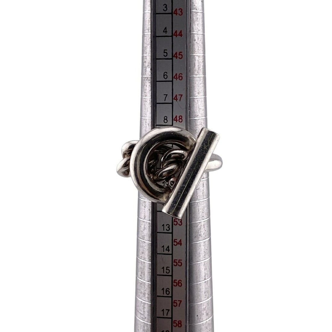 HERMES Croisette GM Ring (Silver) - 8