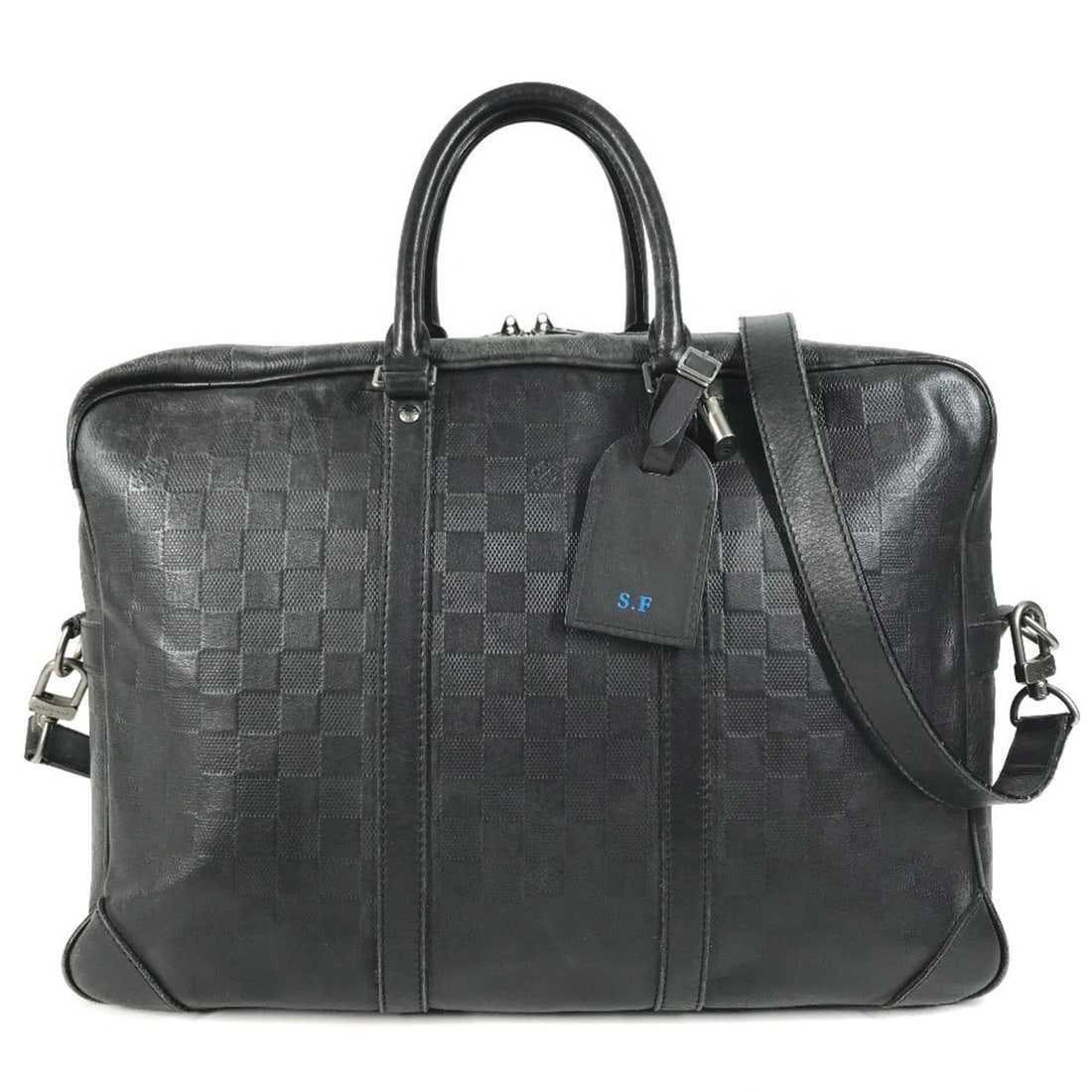 LOUIS VUITTON N41147 Damier Infini Port Document Voyage GM Bag, 2-Way Handbag, Shoulder Business: --- Catalog ---Category: SizeSize (HxWxD): 29.5cm x 41.5cm x 11.5cm / 11.61'' x 16.33'' x 4.52''Category: DesignType: BriefcaseColor: Black, OnyxGender: Men,Women,UnisexMaterial: Damier Infini
