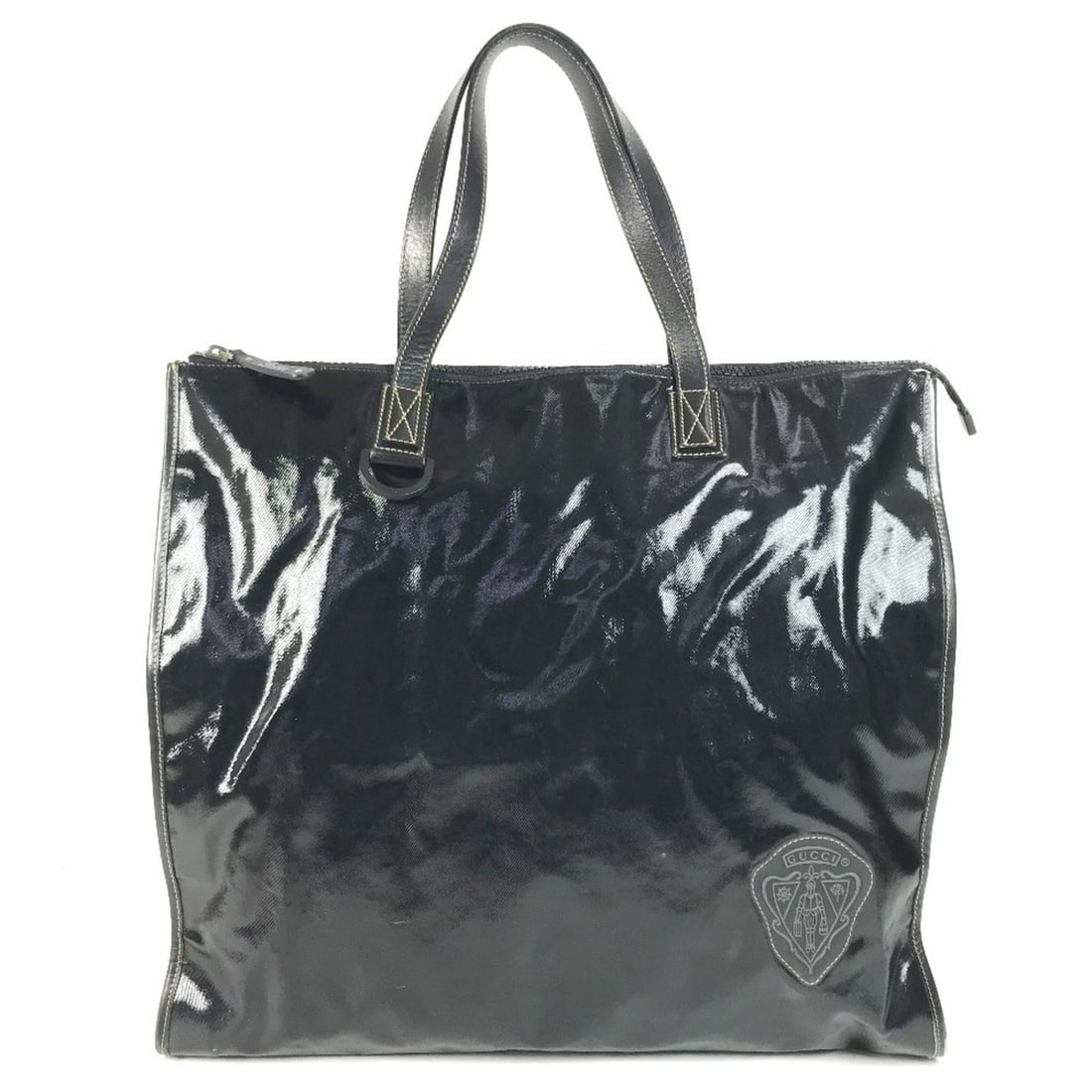 GUCCI 181905 Hysteria Logo Bag Tote Shoulder Leather Coated Canvas Men's Women's Black: --- Catalog ---Category: SizeSize (HxWxD): 39.5cm x 44.5cm x 11.5cm / 15.55'' x 17.51'' x 4.52''Category: DesignType: Shoulder bag, Tote bagColor: BlackGender: Men,Women,UnisexMaterial: Leather , Coat