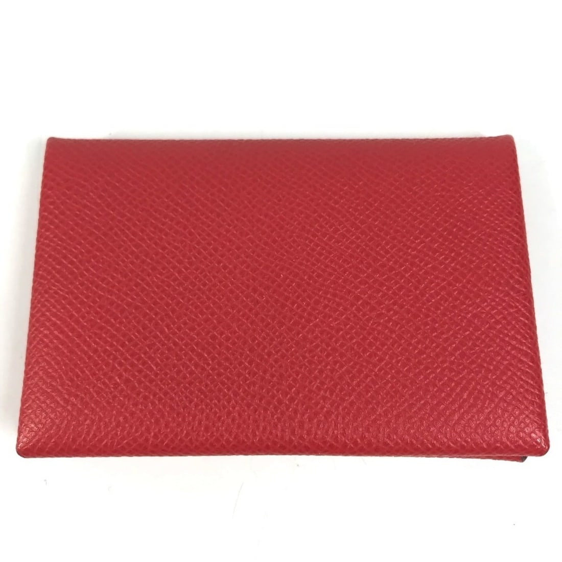 HERMES Calvi Business Card Holder/Pass Case, Bi-fold, Epsom Leather, Men's/Women's, Rouge Coeur Red: --- Catalog ---Category: DesignType: Business card caseColor: Red colorGender: Men,Women,UnisexMaterial: Epsom leather Category: GeneralBrand: HermesCountry of Origin: FranceCategory: Physical Propert