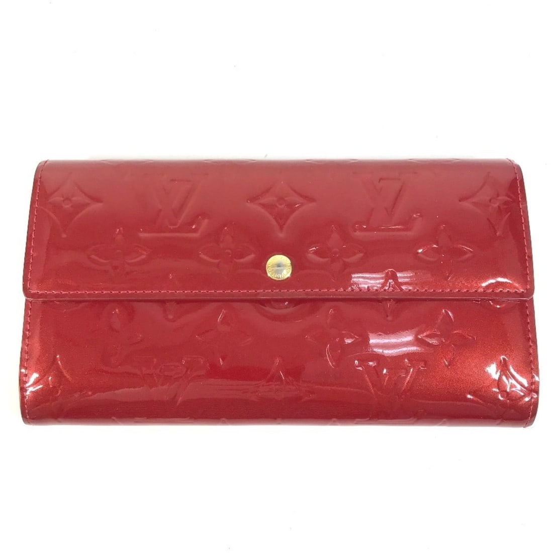 LOUIS VUITTON M93530 Monogram Vernis Portefeuille Sarah Long Wallet Flap Canvas Women's Pomme: --- Catalog ---Category: SizeSize (HxWxD): 10.5cm x 19cm / 4.13'' x 7.48''Category: DesignType: Long wallet (bi-fold)Color: Pomme d'amour, Red colorGender: Men,WomenMaterial: Monogram Vernis Category: