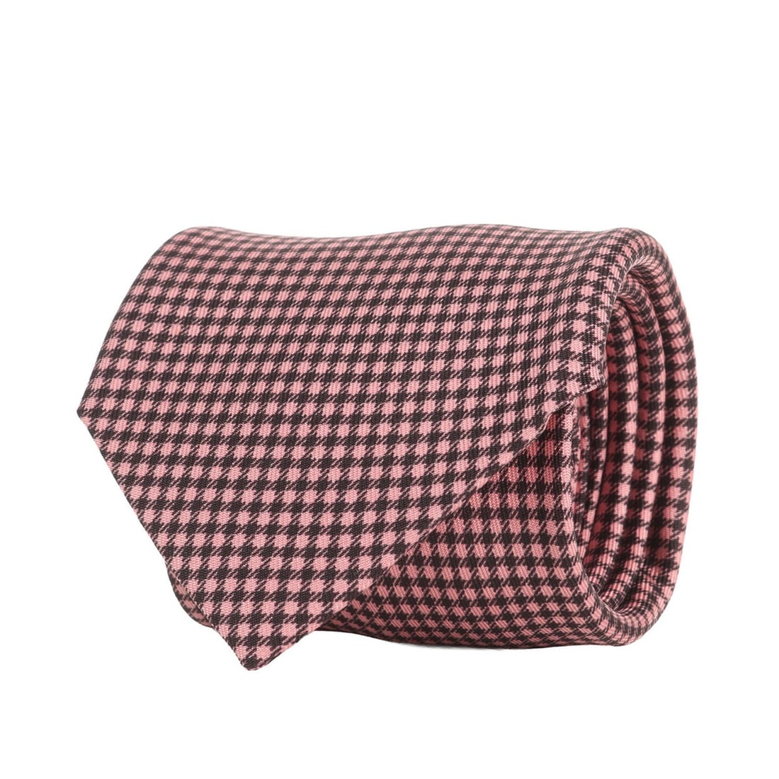 HERMES Hermes Tie, Checkered Silk Pink and Black, Office Wear, Men's: --- Catalog ---Category: SizeWidth: 7cm / 2.75''Total Length: 147cm / 57.87''Category: DesignType: CravatColor: Black, PinkGender: MenMaterial: Silk Category: GeneralBrand: HermesCountry of Origin: