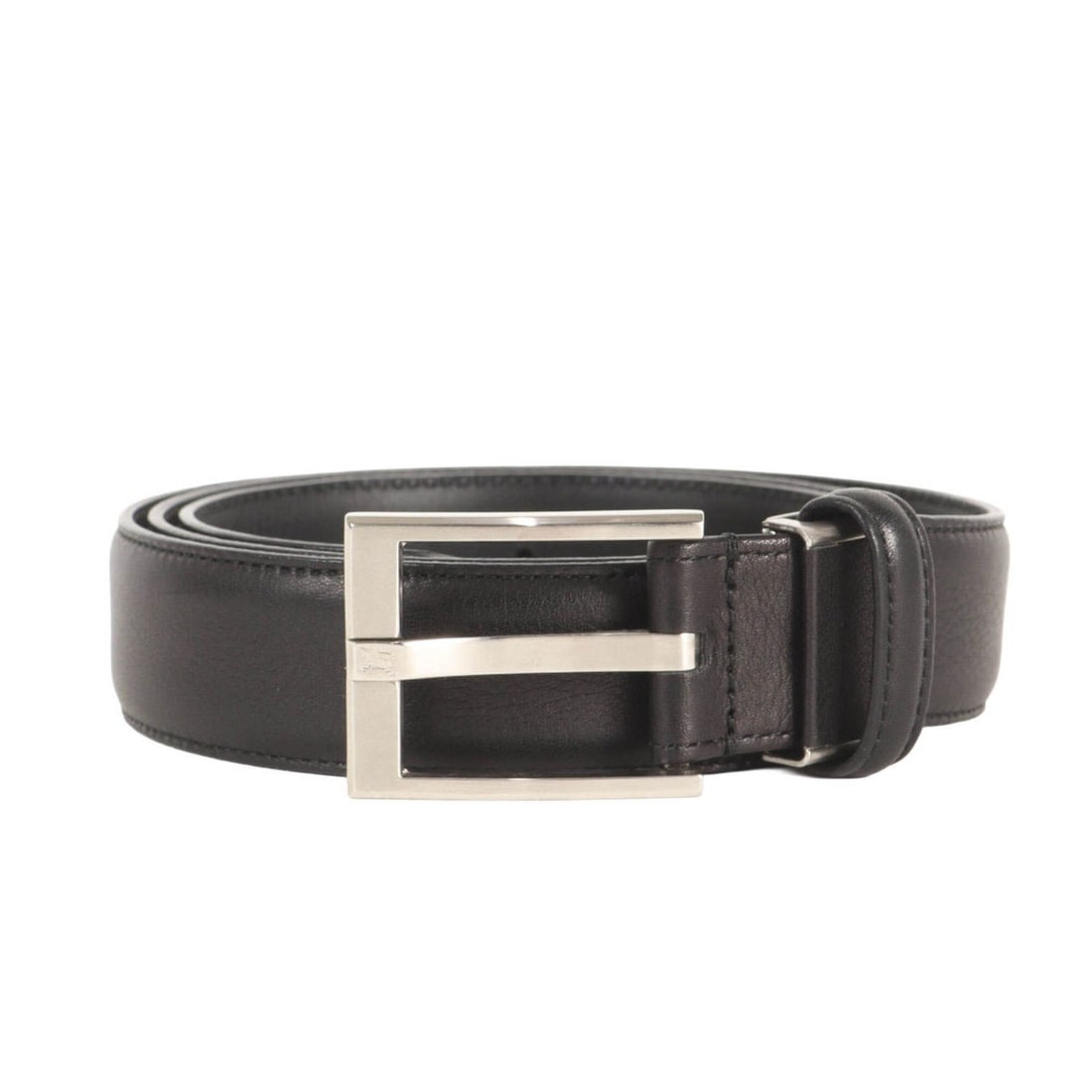 BURBERRY belt, black, square buckle, leather, suitable for office wear, men's.: --- Catalog ---Category: SizeLength: 86.5cm - 91.5cm / 34.05'' - 36.02''Category: DesignType: Standard beltColor: BlackGender: MenMaterial (Strap): Leather Category: GeneralBrand: Burberry--- Item