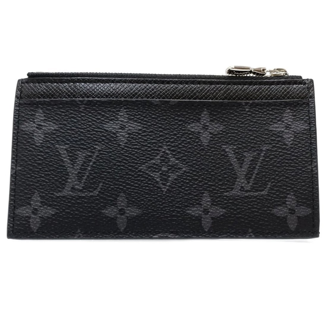 LOUIS VUITTON Monogram Eclipse Wallet/Coin Case M30271 Coin Card Holder Black Men's 182294 (1 of 18)