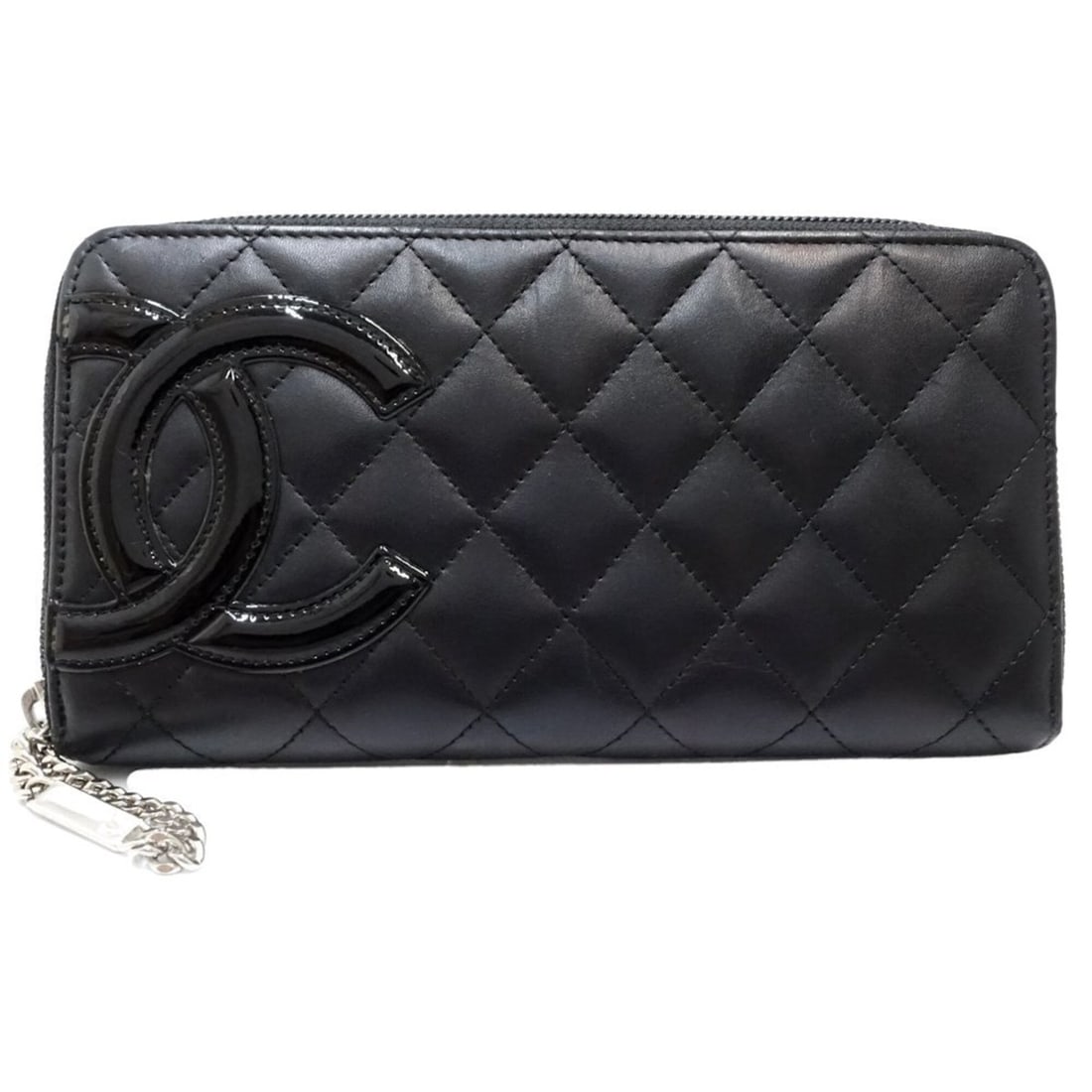 CHANEL Classic Long Zip Wallet AP0242, Matelassé Lambskin, Noir (Women's), 182309: --- Catalog ---Category: SizeSize (HxWxD): 10.5cm x 19.5cm x 3cm / 4.13'' x 7.67'' x 1.18''Category: DesignType: Long wallet (bi-fold)Color: BlackGender: WomenMaterial: Leather Leather/Fur Type:
