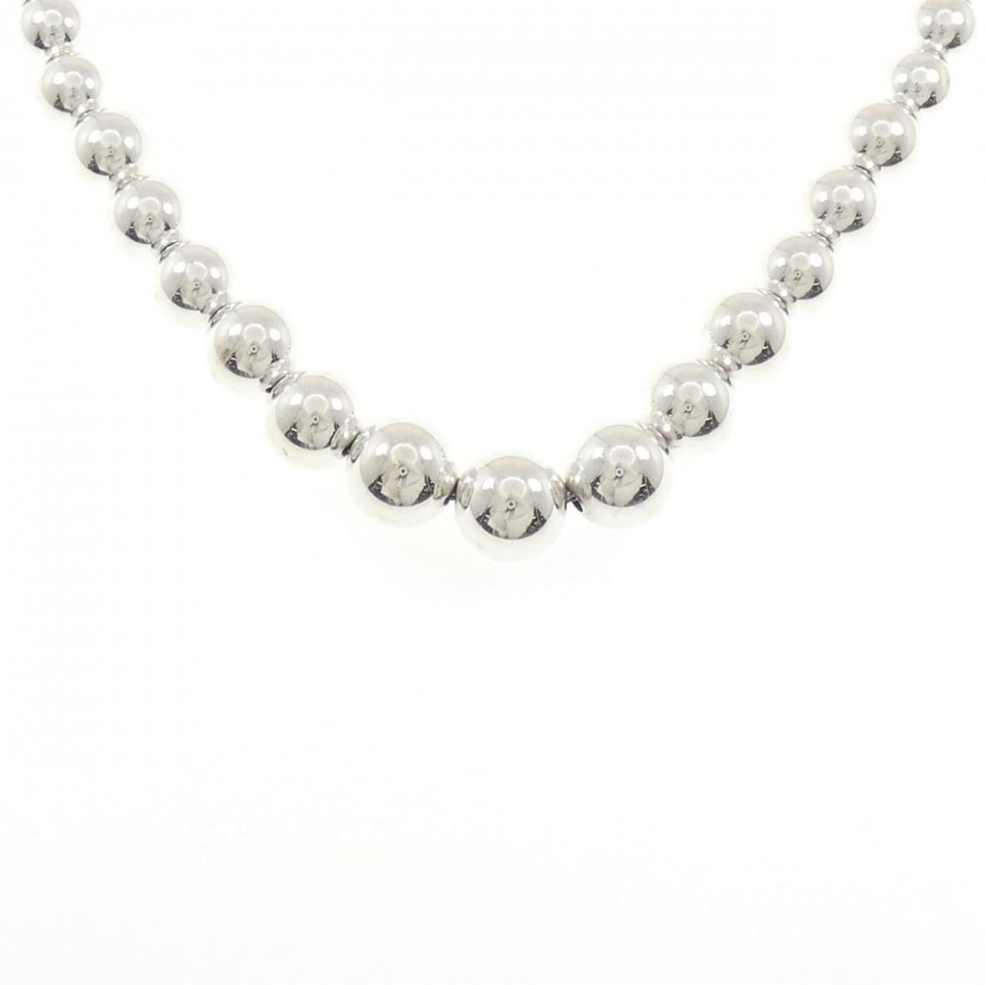 Tiffany & Co. Graduated Ball Necklace: --- Catalog ---Category: SizeNeck Circumference: 41 cm / 16.14''Category: DesignGender: WomenMaterial: Silver 925Necklace Type: NecklaceCategory: GeneralBrand: Tiffany--- Item List ---Section: Conditi