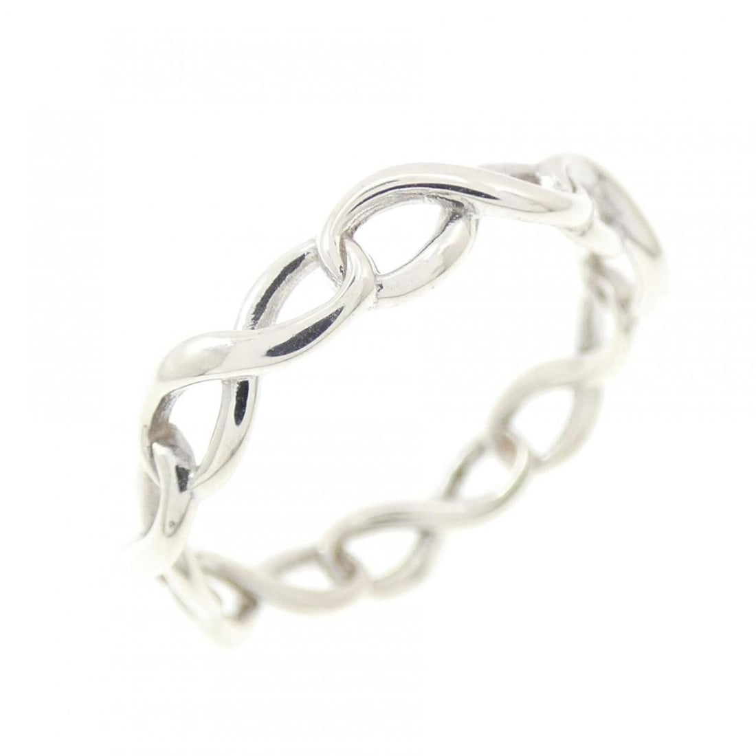 Tiffany Infinity Ring: --- Catalog ---Category: SizeJP Size: 6US Size: 3.5Category: DesignType: Band ringGender: WomenMaterial: Silver 925Category: GeneralBrand: Tiffany--- Item List ---Section: ConditionRanking: Rank SA