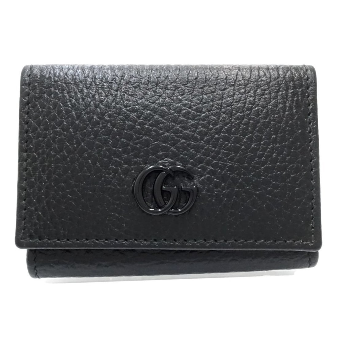 GUCCI Tri-fold Wallet 735212 Compact GG Marmont Leather Black Women's 182304: --- Catalog ---Category: SizeSize (HxWxD): 7cm x 9.5cm x 3cm / 2.75'' x 3.74'' x 1.18''Category: DesignType: Wallet (tri-fold)Color: BlackGender: WomenMaterial: Leather Category: GeneralBrand: Gucci--