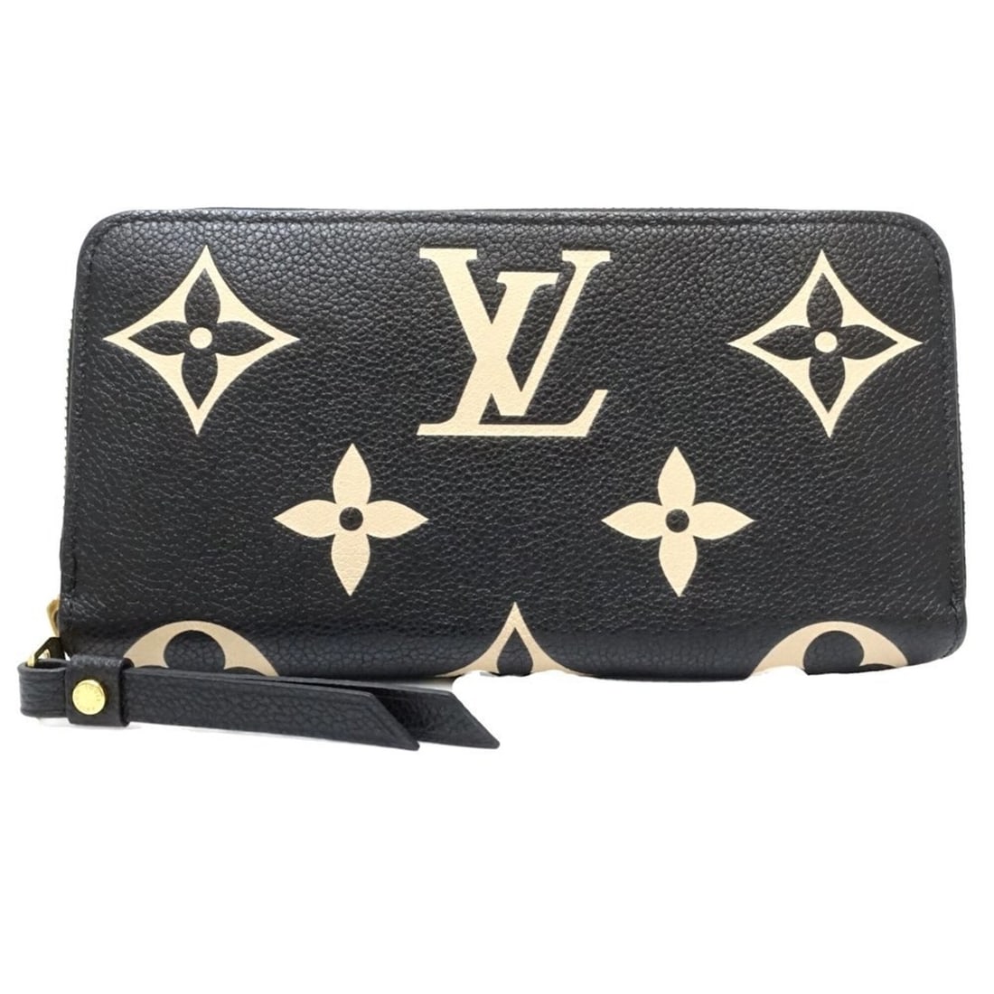 LOUIS VUITTON Monogram Bicolor Empreinte Long Wallet M80481 Zippy Noir Cream Women's 182287: --- Catalog ---Category: SizeSize (HxWxD): 10.5cm x 19.5cm x 3cm / 4.13'' x 7.67'' x 1.18''Category: DesignType: Long wallet (bi-fold)Color: Cream, NoirGender: WomenMaterial: Monogram Empreinte