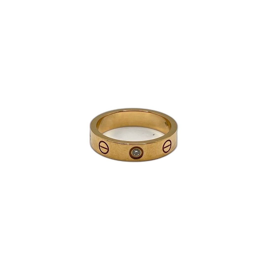 Cartier Love Diamond Ring (Gold): --- Catalog ---Category: DesignType: Band ringColor: GoldStone: DiamondCategory: GeneralLine: LoveBrand: Cartier--- Item List ---Section: ConditionRanking: Rank AB Used - Traces of usage, scratches /