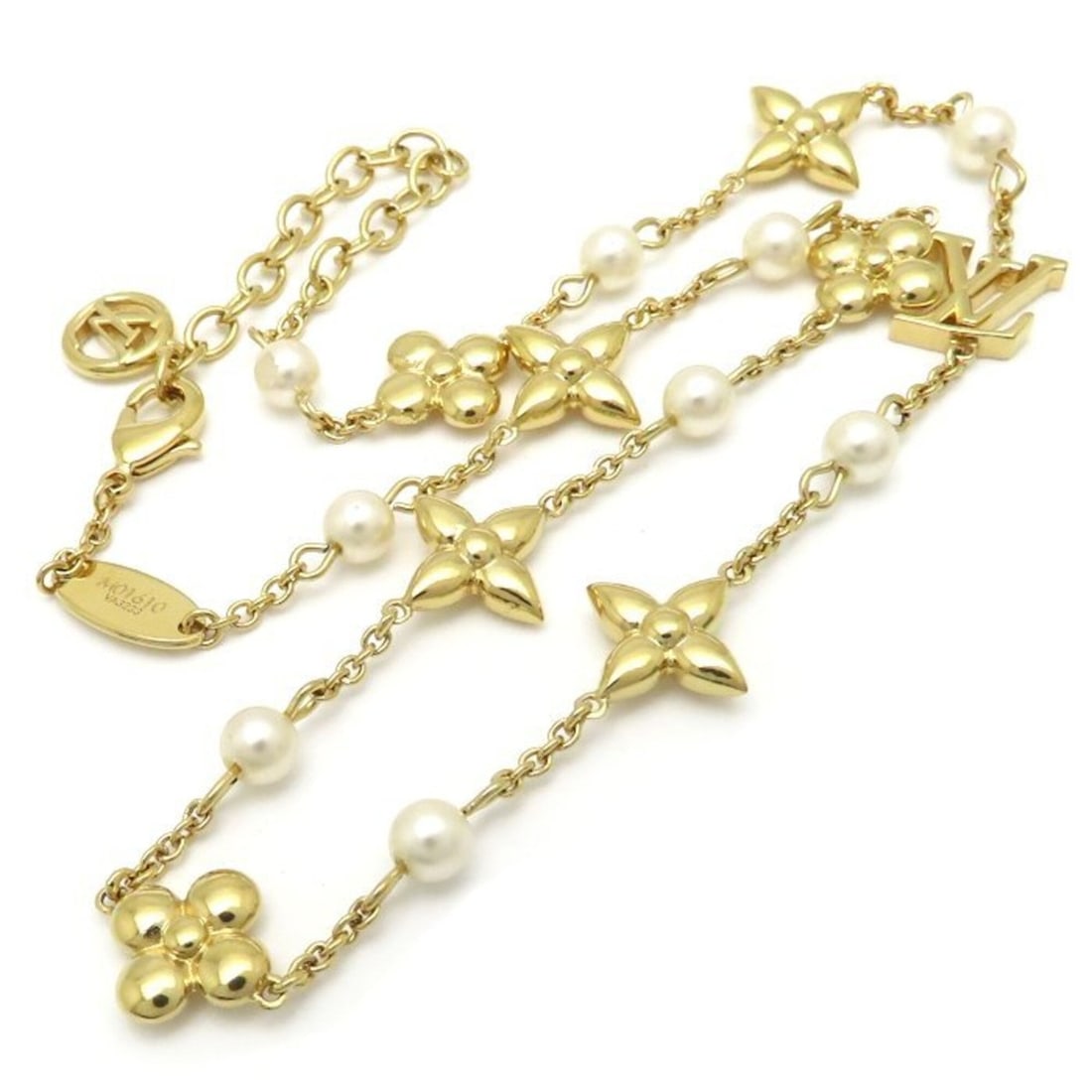 LOUIS VUITTON Louisa Necklace for Women M01610 295870: --- Catalog ---Category: SizePendant Size: 10.2mm x 10.1mm / 0.4'' x 0.39''Neck Circumference: 37.5 cm - 43 cm / 14.76'' - 16.92''Category: DesignColor: GoldGender: WomenMaterial: Gold plating, ResinN