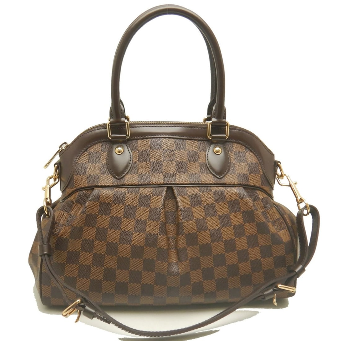 LOUIS VUITTON Damier Trevi PM N51997 Handbag, Ebene, Women's, 254234: --- Catalog ---Category: SizeSize (HxWxD): 25cm x 34cm x 15cm / 9.84'' x 13.38'' x 5.9''Category: DesignType: HandbagColor: Brown, EbeneGender: WomenMaterial: Damier Canvas Category: GeneralMPN: N5199