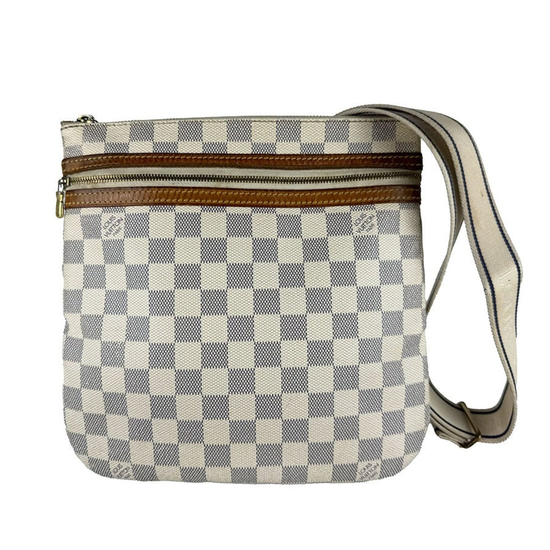 Louis Vuitton LOUIS VUITTON Shoulder Bag Damier Azur Pochette Bosphore Canvas Ivory Men's Women's: --- Catalog ---Category: SizeSize (HxWxD): 25cm x 25cm x 2cm / 9.84'' x 9.84'' x 0.78''Category: DesignType: Pochette, Shoulder bagColor: IvoryGender: Men,WomenMaterial: Damier Azur , Canvas Category:
