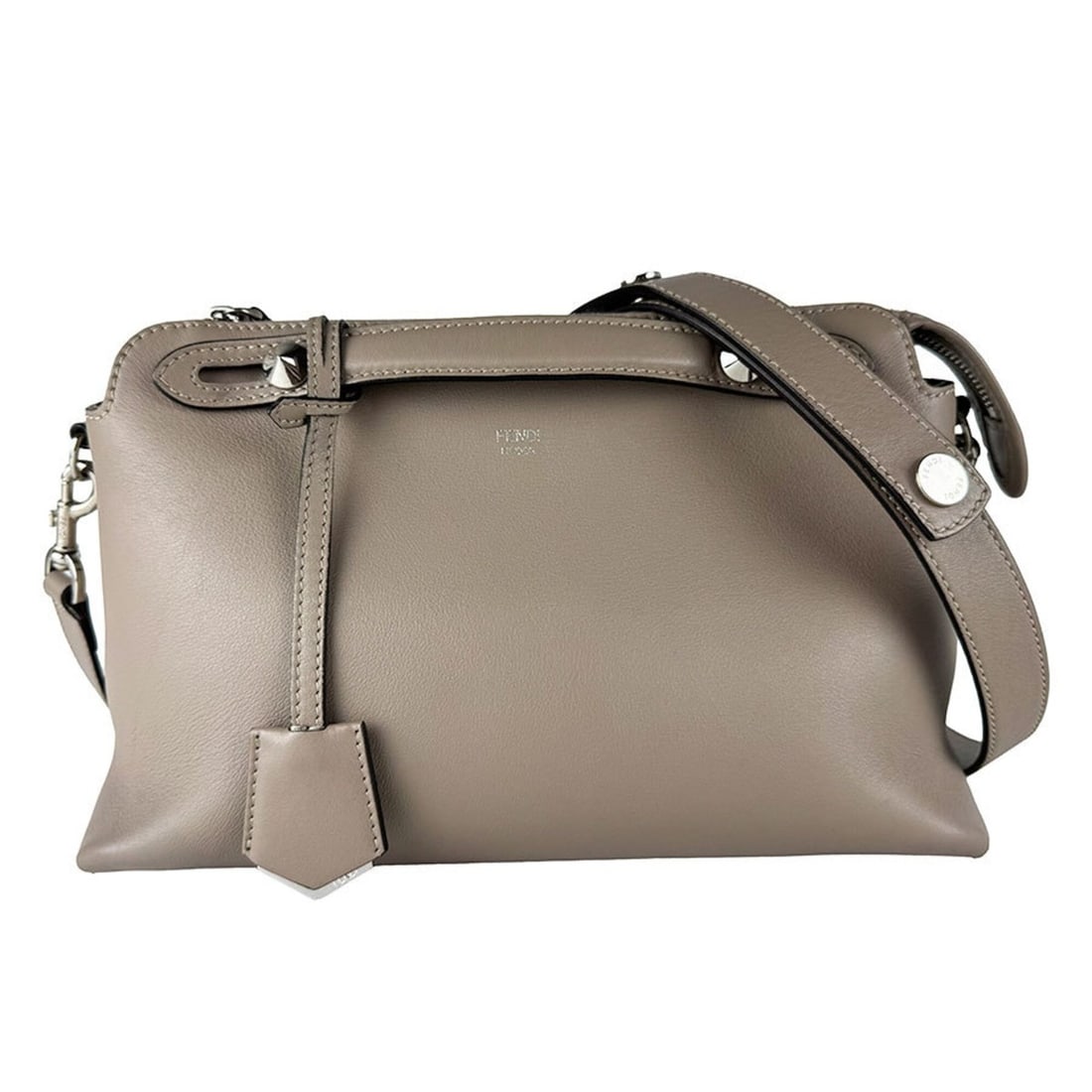 Fendi By The Way Medium Leather Shoulder Bag, Greige, Women's, 8BL124-1D5 z10838 (1 of 14)