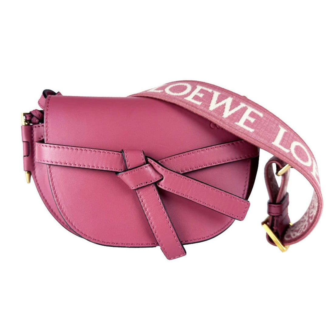 Loewe Gate Dual Mini Leather Shoulder Bag, Pink, Women's (z10826): --- Catalog ---Category: SizeSize (HxWxD): 12cm x 17cm x 10cm / 4.72'' x 6.69'' x 3.93''Category: DesignType: Shoulder bagColor: PinkGender: WomenMaterial: Leather Category: GeneralBrand: LoeweCountry