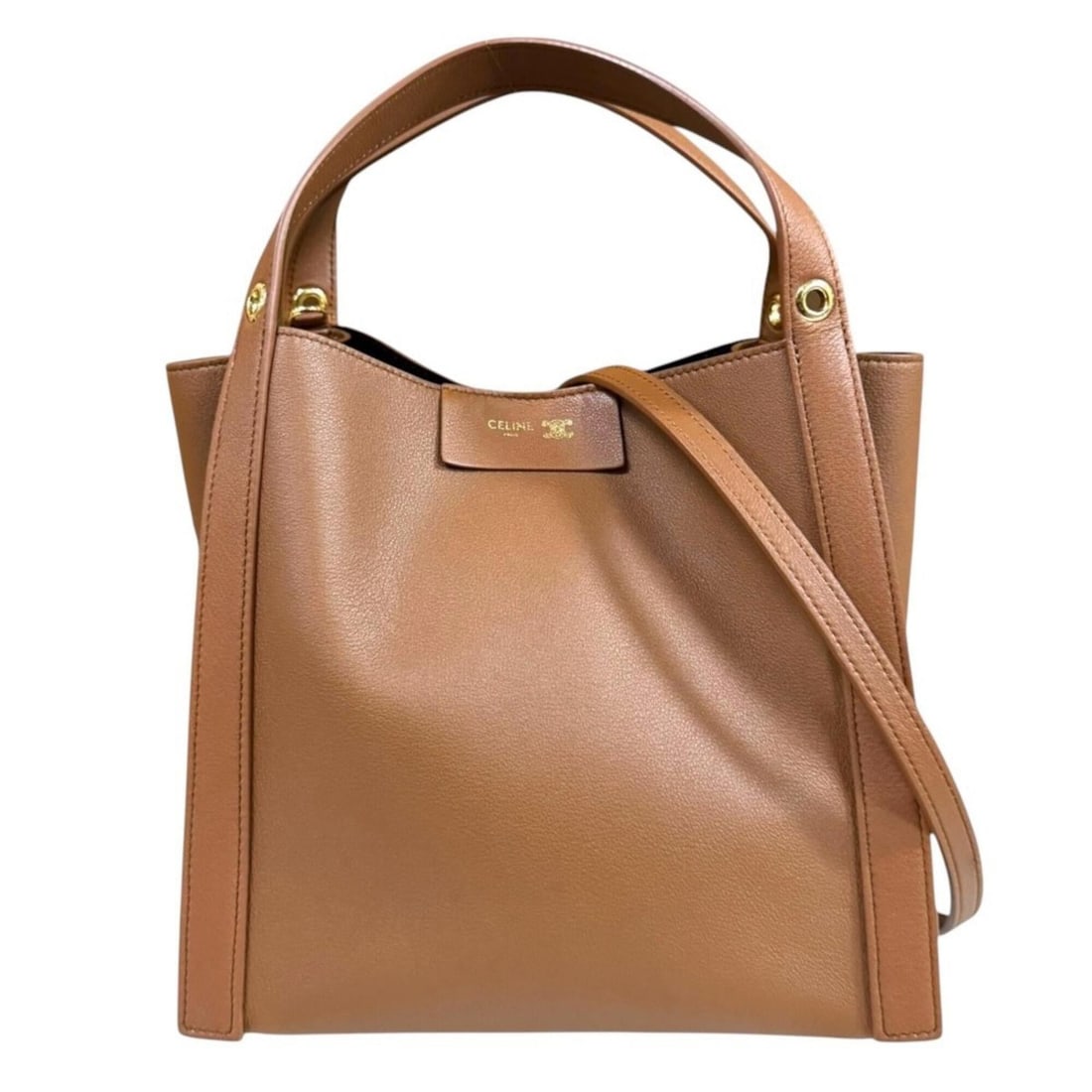 Celine Small Cubo Handbag Shoulder Bag 124182T83.GFY5 Brown Women's CELINE 2-Way (1 of 13)