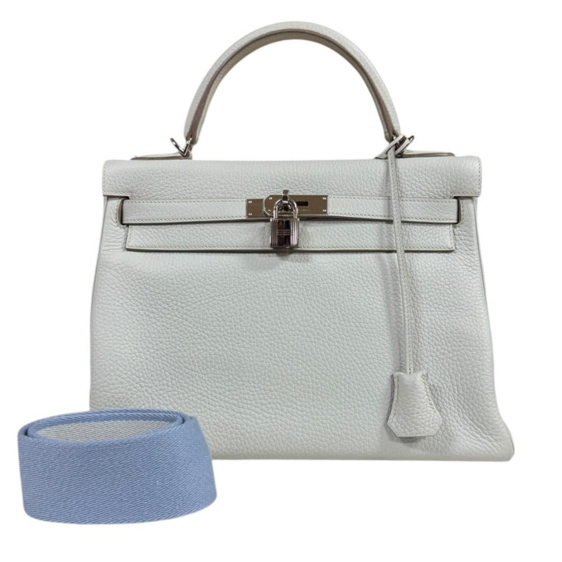 Hermes Kelly 32 Shoulder Bag, Taurillon Clemence Leather, Grey, Women's, HERMES 2-way: --- Catalog ---Category: SizeSize (HxWxD): 22cm x 32cm x 12cm / 8.66'' x 12.59'' x 4.72''Category: DesignType: Shoulder bagColor: GrayGender: WomenMaterial: Taurillon clemence leather Category: Genera