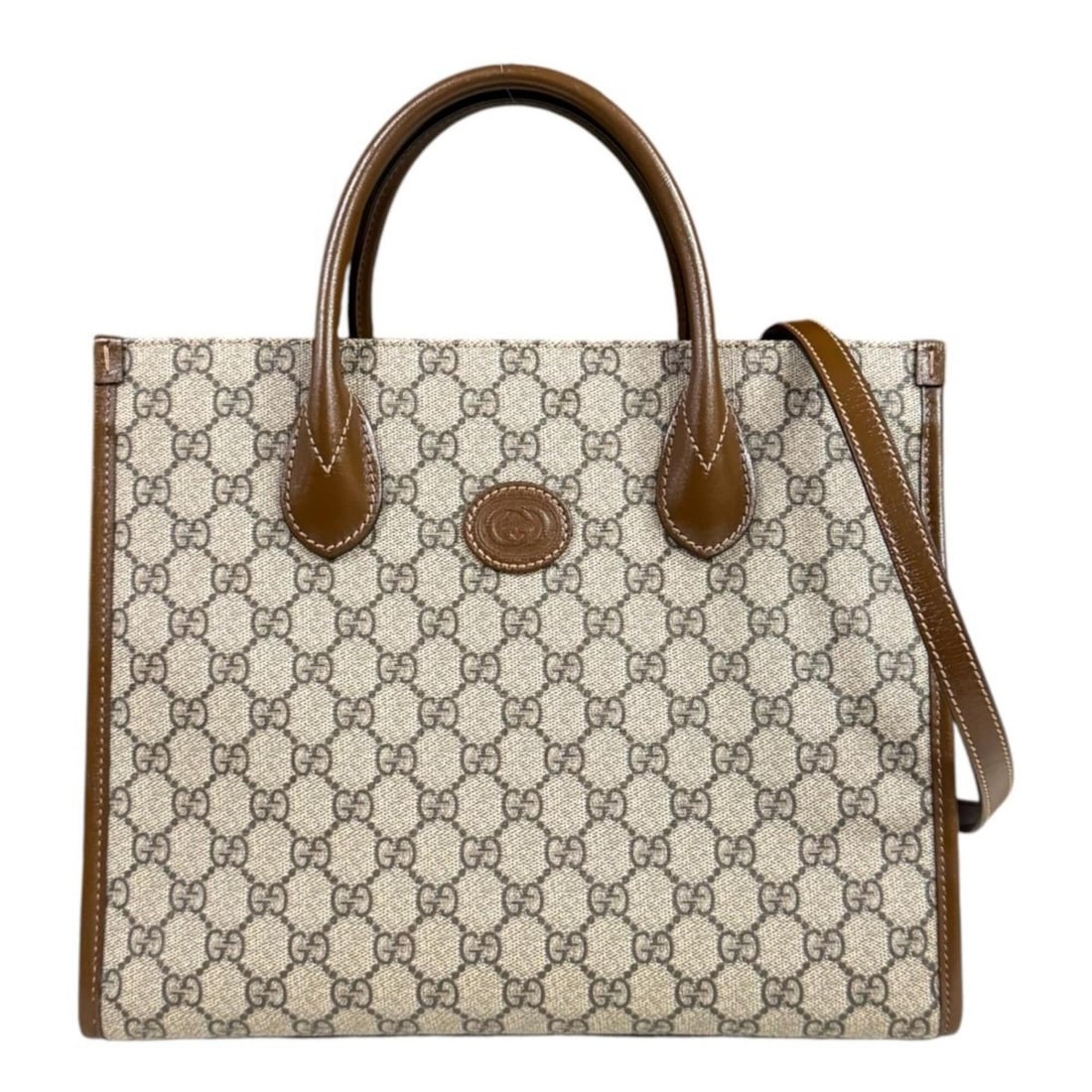 Gucci GG Small Tote Bag, Supreme Shoulder Canvas 659983, Brown, Women's, GUCCI 2-Way (1 of 16)