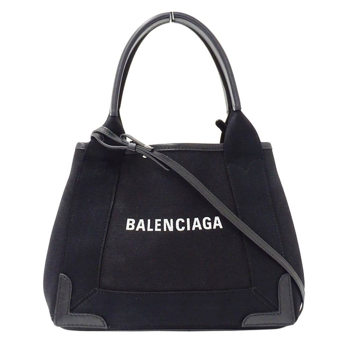 Balenciaga BALENCIAGA handbag for women, brand name, handbag/shoulder bag, 2-way, navy Cabas XS (1 of 16)