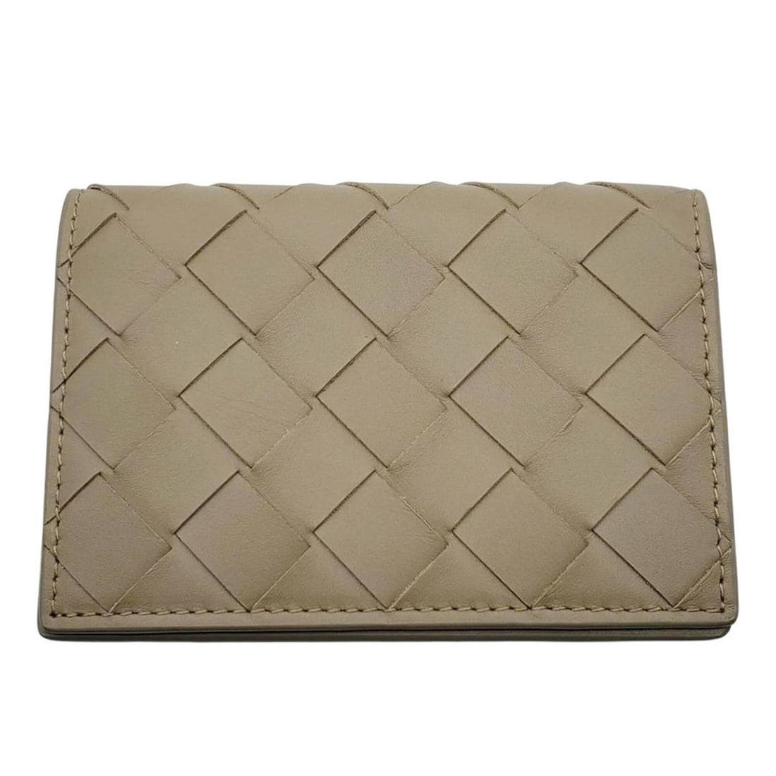 Bottega Veneta business card holder/card case for women and men, brand name, leather, intrecciato, (1 of 8)