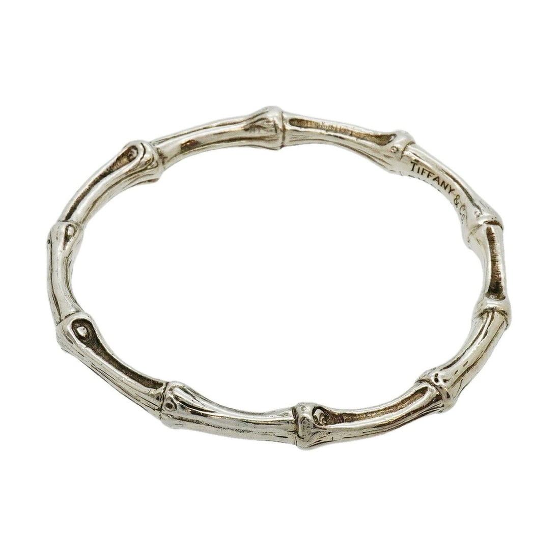 Tiffany & Co. Bamboo Bangle, Sterling Silver 925, Women's: --- Catalog ---Category: SizeLength: 18cm / 7.08''Category: DesignType: BangleGender: WomenMaterial: Silver 925Category: GeneralBrand: Tiffany--- Item List ---Section: ConditionRanking: Rank AB Used -