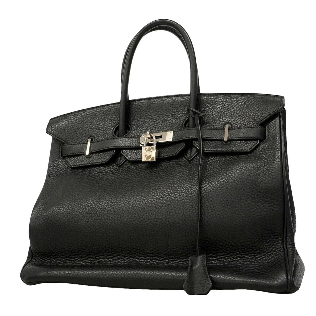 Hermes Birkin 35 Togo Black Handbag (?L stamp) - Women's: --- Catalog ---Category: SizeSize (HxWxD): 28cm x 35cm x 18cm / 11.02'' x 13.77'' x 7.08''Category: DesignType: HandbagColor: BlackGender: WomenMaterial: Togo leather Hardware Color: SilverCategory: