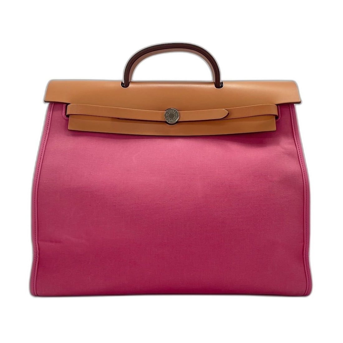 Hermes Herbag MM Tote Bag, Pink: --- Catalog ---Category: SizeHandle Drop: 5.00cm / 1.97''Size (HxWxD): 30cm x 38cm x 13cm / 11.81'' x 14.96'' x 5.11''Strap Length: 68cm / 26.77''Category: DesignType: Tote bagColor: PinkGender: Women