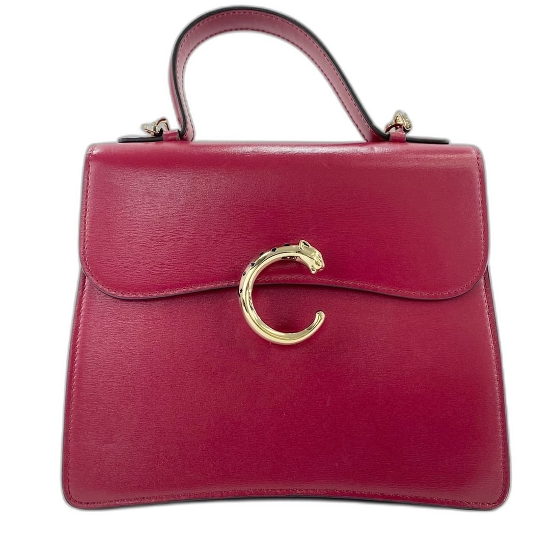 Cartier Panthère de handbag/shoulder bag, red.: --- Catalog ---Category: SizeHandle Drop: 7.00cm / 2.76''Size (HxWxD): 17cm x 21cm x 9cm / 6.69'' x 8.26'' x 3.54''Strap Length: 101cm - 115cm / 39.76'' - 45.27''Category: DesignType: Handbag, Shoulde