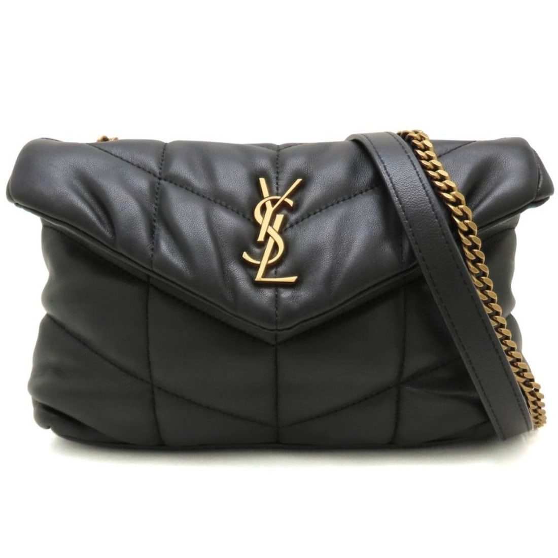 YVES SAINT LAURENT Lulu Puffer 620333 Shoulder Bag, Lambskin, Black, Women's 353496: --- Catalog ---Category: SizeSize (HxWxD): 15cm x 23cm x 7cm / 5.9'' x 9.05'' x 2.75''Category: DesignType: Shoulder bagColor: BlackGender: WomenCategory: GeneralMPN: 620333Brand: Yves Saint Laurent--