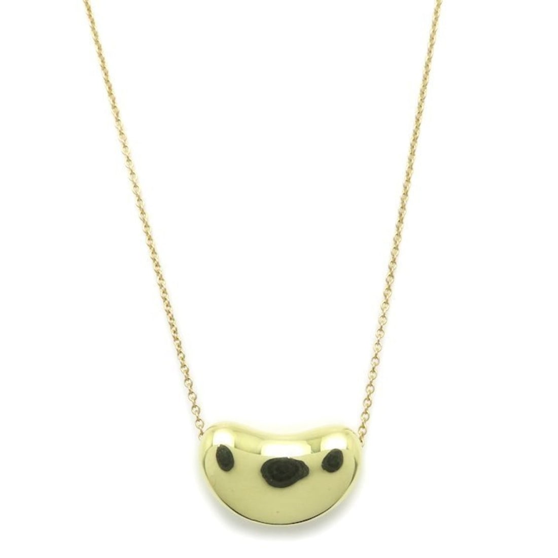 TIFFANY&Co. Tiffany Bean Necklace 18K Yellow Gold Women's 295866: --- Catalog ---Category: SizePendant Size: 10.4mm x 18.3mm / 0.4'' x 0.72''Neck Circumference: 40.5 cm / 15.94''Category: DesignColor: Yellow goldGender: WomenMaterial: Yellow gold (18K)Necklace