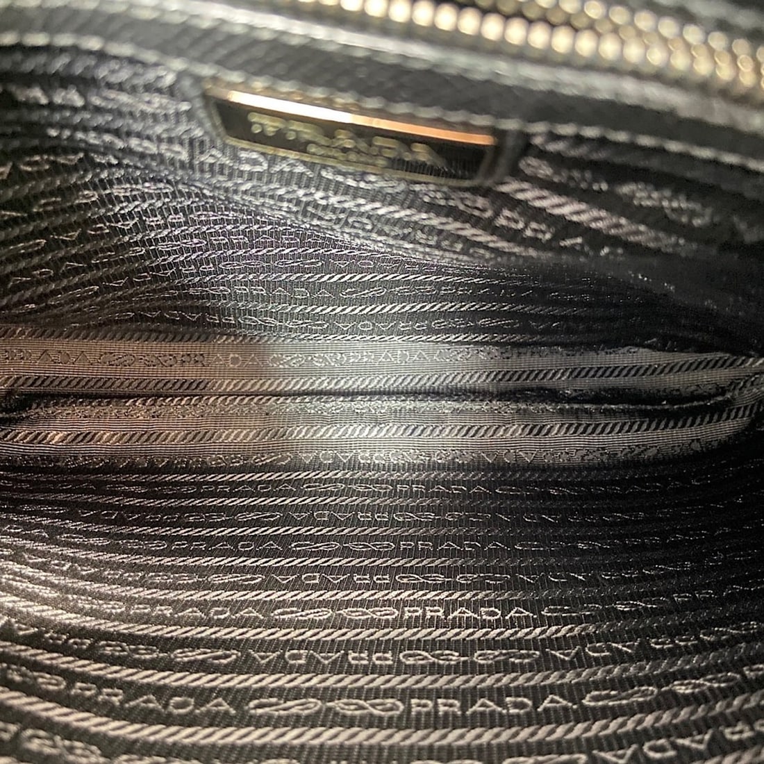 Prada PRADA Brick Shoulder Bag Black - 9