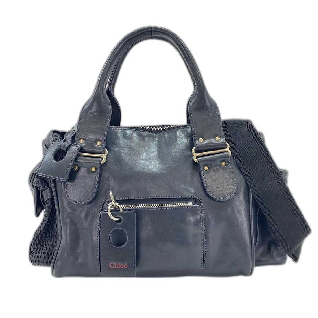Chloé Chloe handbag tote bag, black: --- Catalog ---Category: SizeHandle Drop: 13.00cm / 5.12''Size (HxWxD): 23cm x 31cm x 15cm / 9.05'' x 12.2'' x 5.9''Strap Length: 112cm / 44.09''Category: DesignType: Tote bagColor: BlackGender: