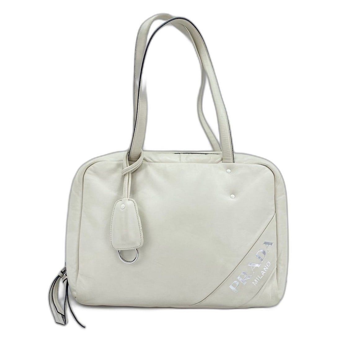 Prada PRADA Shoulder Bag White: --- Catalog ---Category: SizeSize (HxWxD): 23cm x 33cm x 11cm / 9.05'' x 12.99'' x 4.33''Strap Length: 27cm / 10.62''Category: DesignType: Shoulder bagColor: WhiteGender: WomenCategory: GeneralBrand: