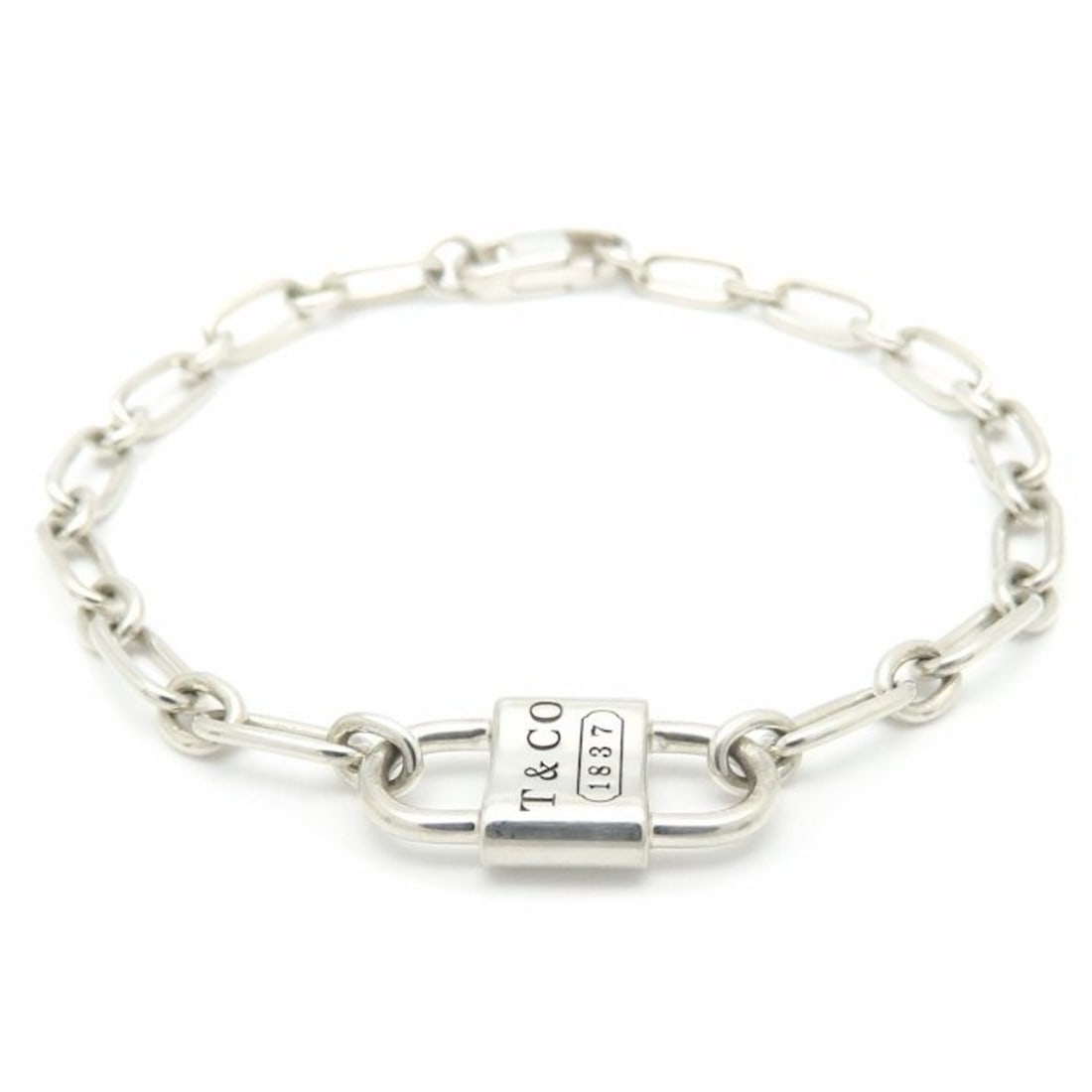TIFFANY&Co. Tiffany 1837 Double Lock Bracelet SV925 Women's 295877: --- Catalog ---Category: SizeLength: 16.5cm / 6.49''Category: DesignType: Charm braceletColor: SilverGender: WomenMaterial: Silver 925Category: GeneralBrand: Tiffany--- Item List ---Section: