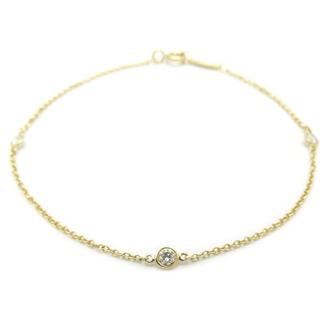 TIFFANY&Co. Tiffany By the Yard Diamond Bracelet 18K Yellow Gold Women's 295874: --- Catalog ---Category: SizeLength: 17.5cm / 6.88''Category: DesignType: Charm braceletColor: Yellow goldGender: WomenMaterial: Yellow gold (18K)Category: GeneralBrand: Tiffany--- Item List