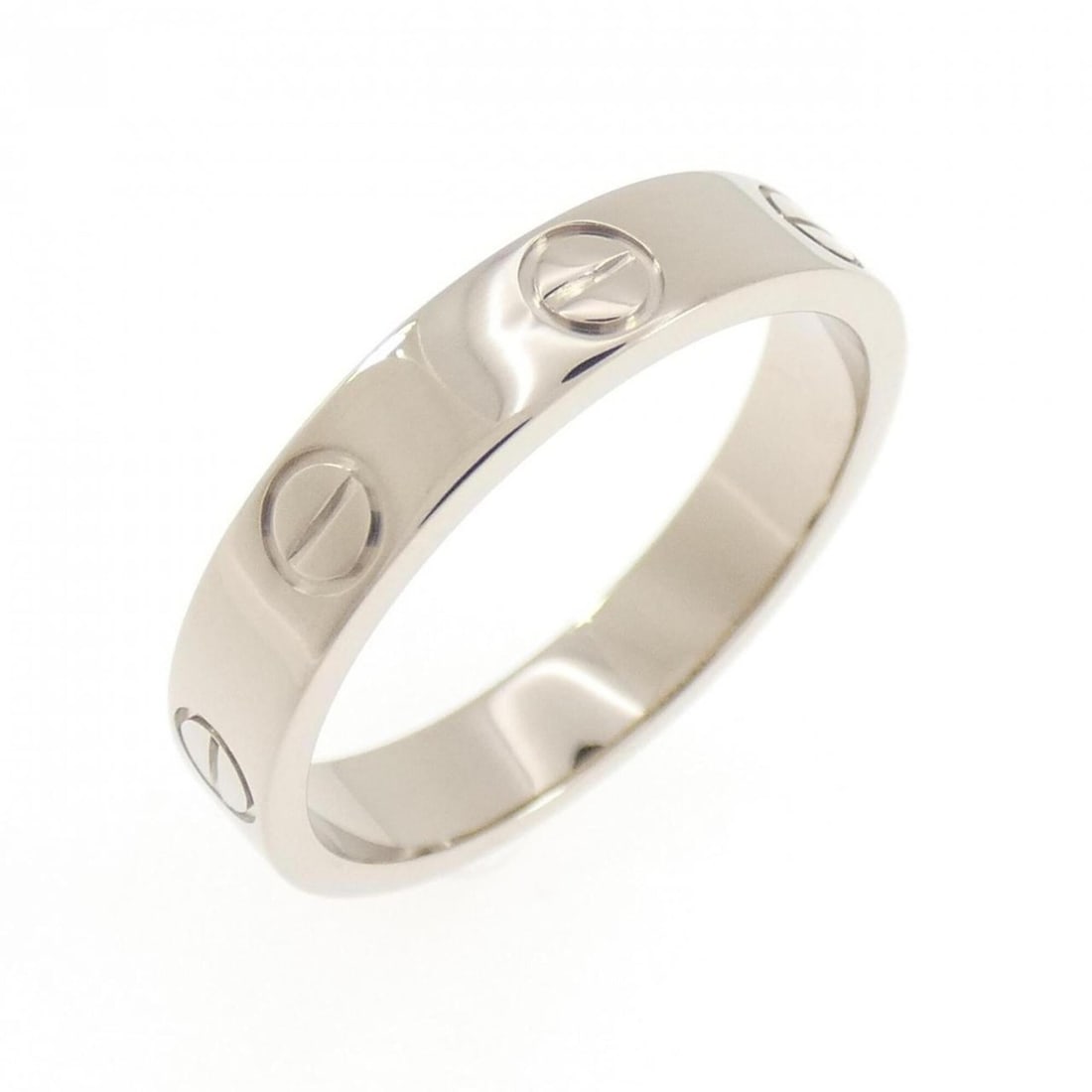Cartier Mini Love Ring: --- Catalog ---Category: SizeJP Size: 11US Size: 6Category: DesignType: Band ringGender: WomenMaterial: White gold (18K)Category: GeneralLine: LoveBrand: Cartier--- Item List ---Section: