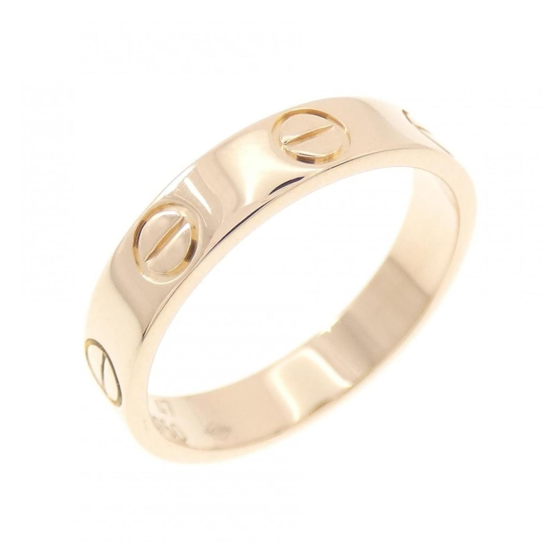Cartier Mini Love Ring: --- Catalog ---Category: SizeJP Size: 7US Size: 4Category: DesignType: Band ringGender: WomenMaterial: Pink gold (18K)Category: GeneralLine: LoveBrand: Cartier--- Item List ---Section: