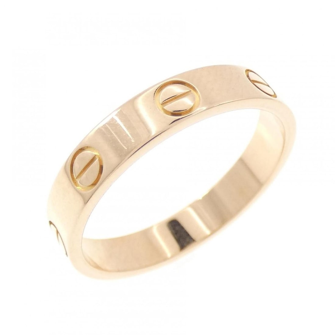 Cartier Mini Love Ring: --- Catalog ---Category: SizeJP Size: 14US Size: 7Category: DesignType: Band ringGender: WomenMaterial: Pink gold (18K)Category: GeneralLine: LoveBrand: Cartier--- Item List ---Section: