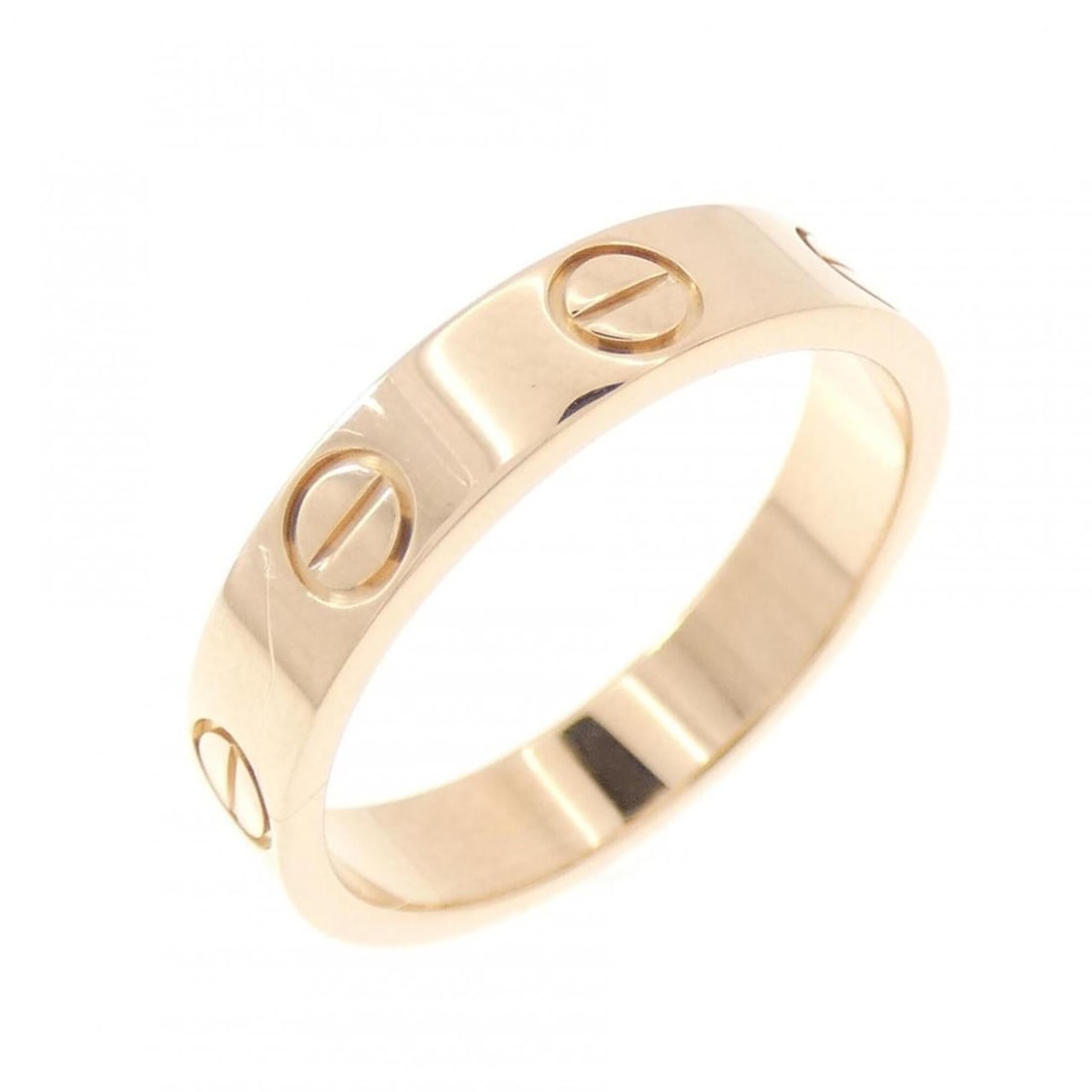 Cartier Mini Love Ring: --- Catalog ---Category: SizeJP Size: 8US Size: 4.5Category: DesignType: Band ringGender: WomenMaterial: Pink gold (18K)Category: GeneralLine: LoveBrand: Cartier--- Item List ---Section: