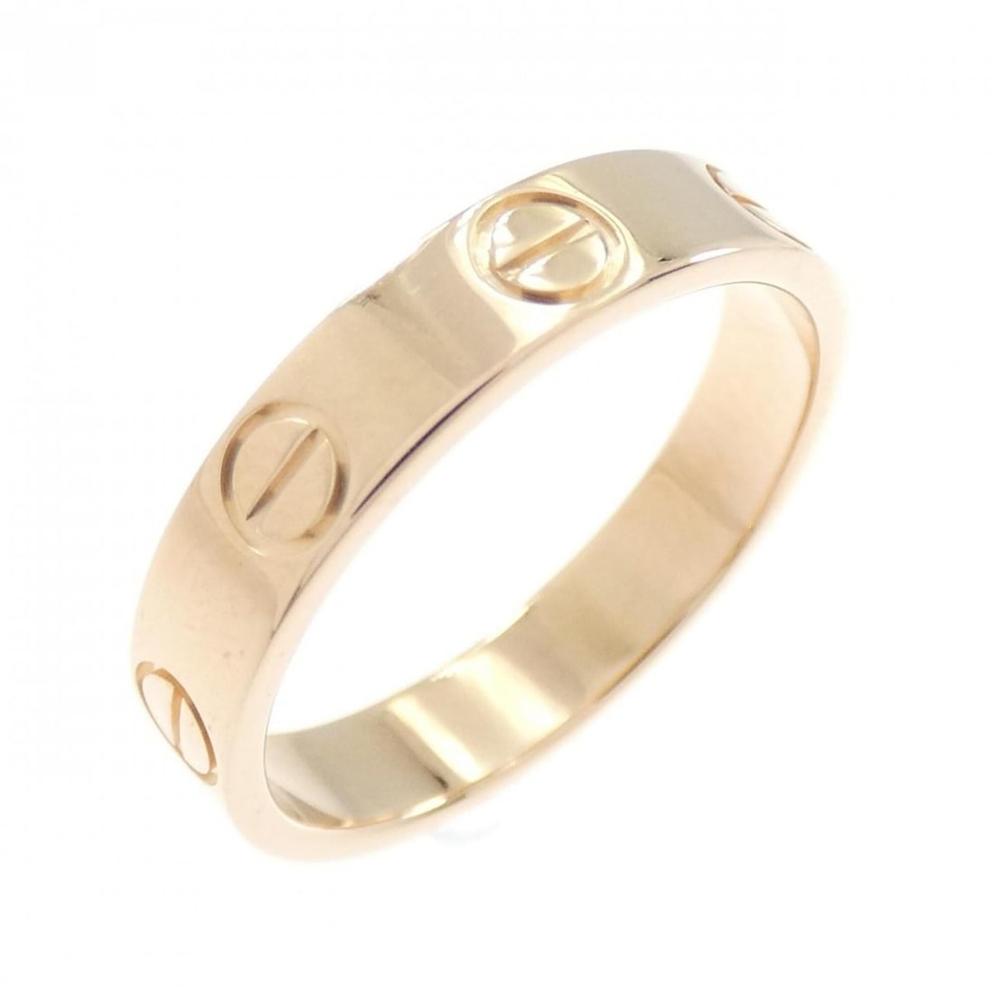 Cartier Mini Love Ring: --- Catalog ---Category: SizeJP Size: 8US Size: 4.5Category: DesignType: Band ringGender: WomenMaterial: Pink gold (18K)Category: GeneralLine: LoveBrand: Cartier--- Item List ---Section: